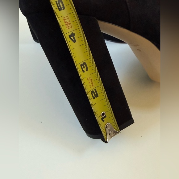 Stuart Weitzman Black Suede Block Heel Ankle Boots Size 10 (New w/o box) - Picture 9 of 12